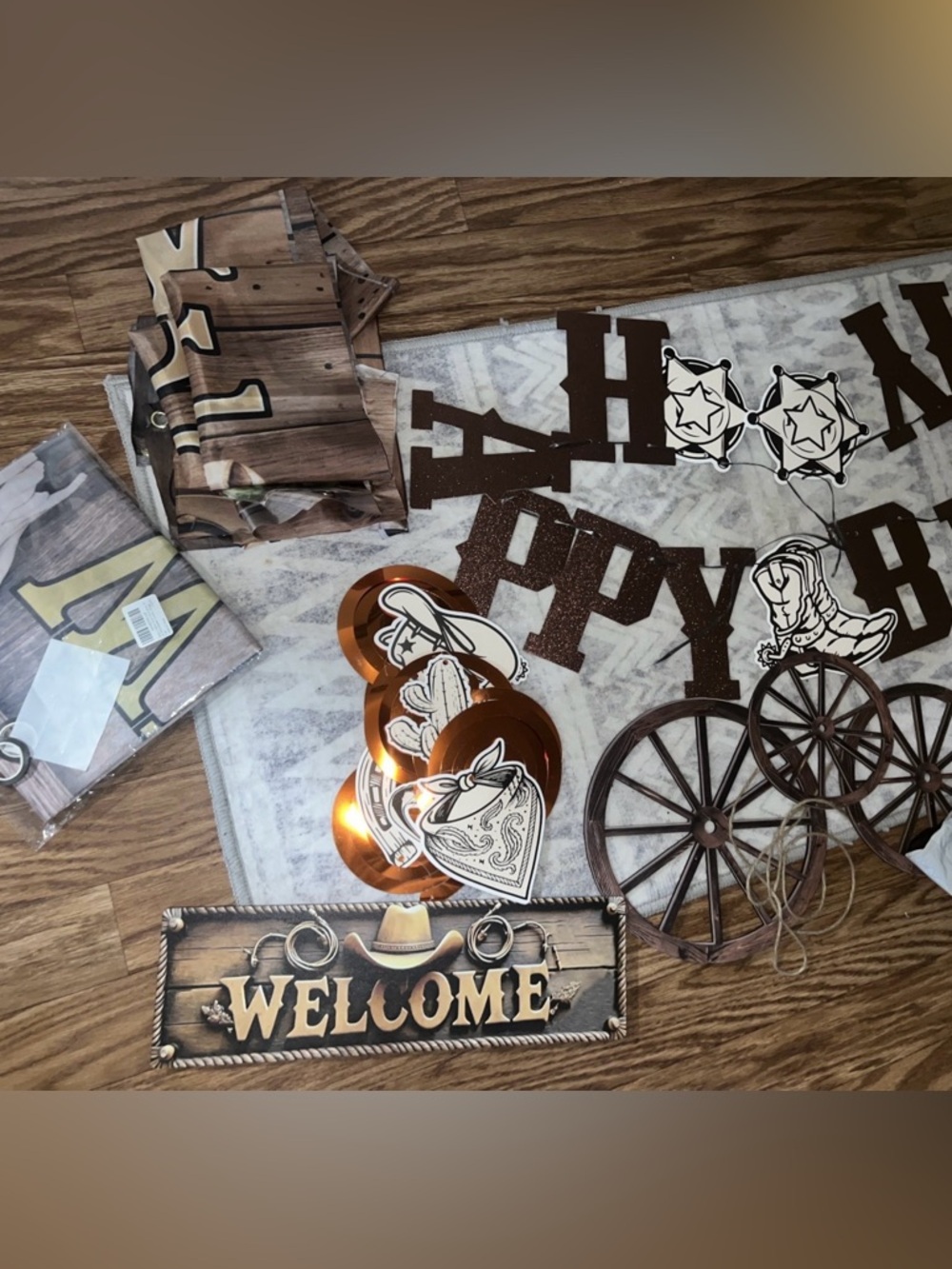 Western Cowboy Party Decorations Bundle